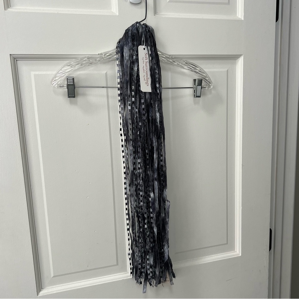 Soft Surroundings Whimsy Scarf Shades of Gray - Brand New with Tags NWT